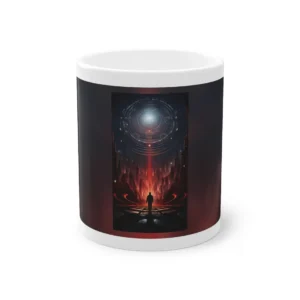 Silhouette in a Red City Mug