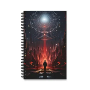 Silhouette in a Red City Spiral Notebook