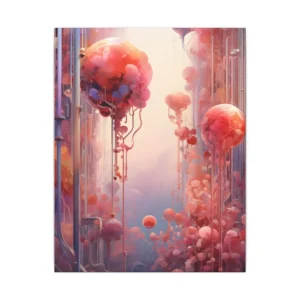 Floating Coral Orbs Canvas Print