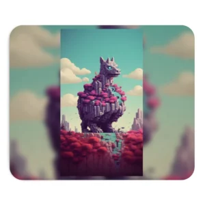 Blossom Stone Guardian Mouse Pad