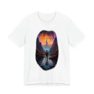 Lone Explorer Beneath Planet T-Shirt