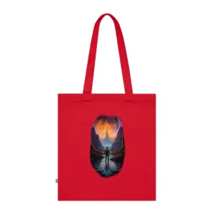 Lone Explorer Beneath Planet Tote Bag