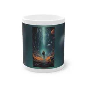 Astronaut in Glowing Cave Mug