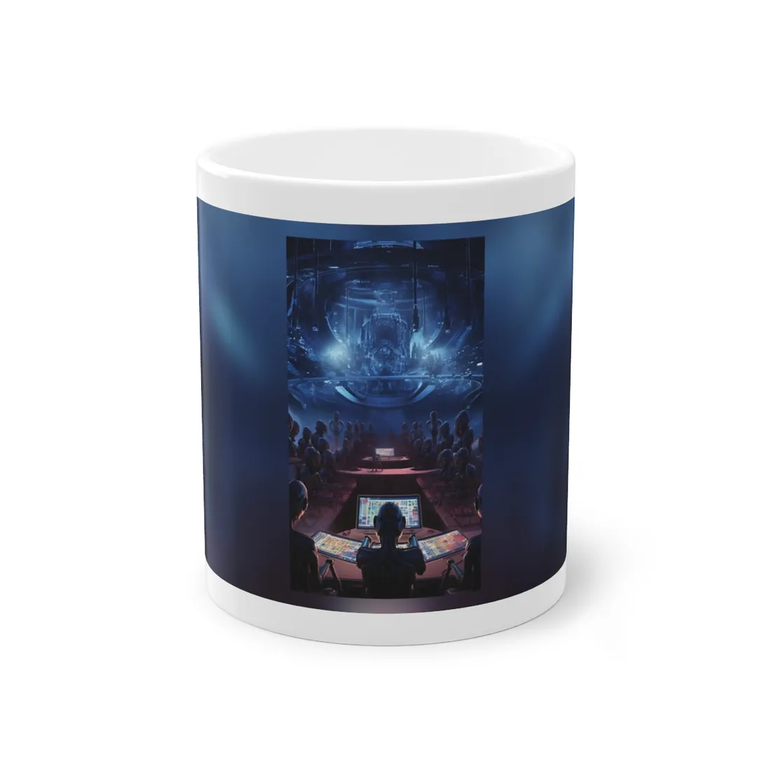 Futuristic Robot Orchestra: Musical Performance Art - Mug