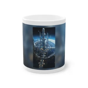 Orbital Spire Station Mug