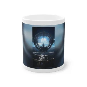Ringed Space Station Mug