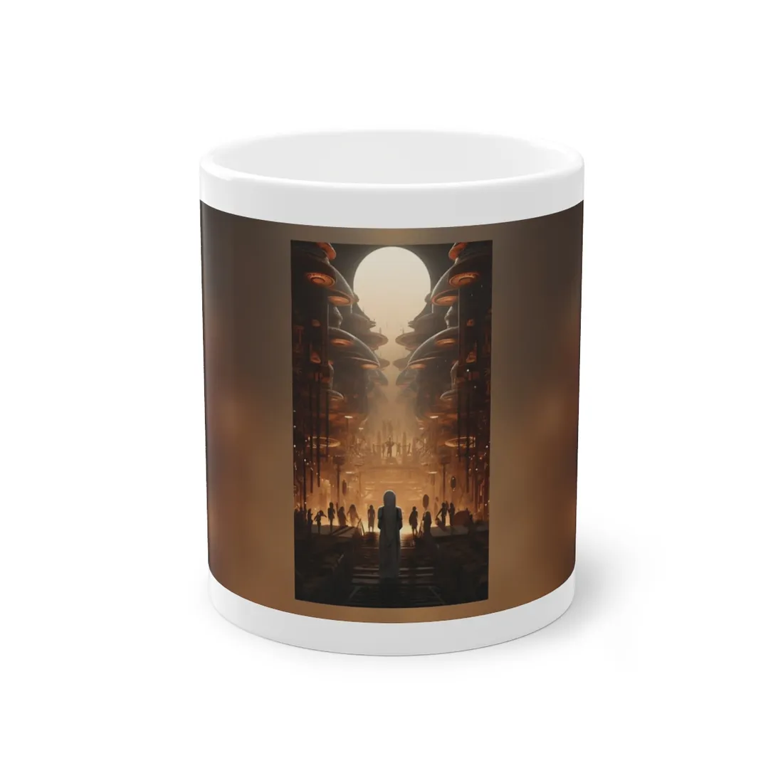 Futuristic Tribal Gathering: Vibrant Colors - Mug