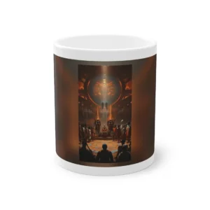 Seated Ruler in Throne Hall Mug