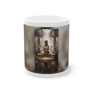 Seated Woman by Fire Basin Mug