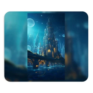 Luminous Spired Sea City Mouse Pad