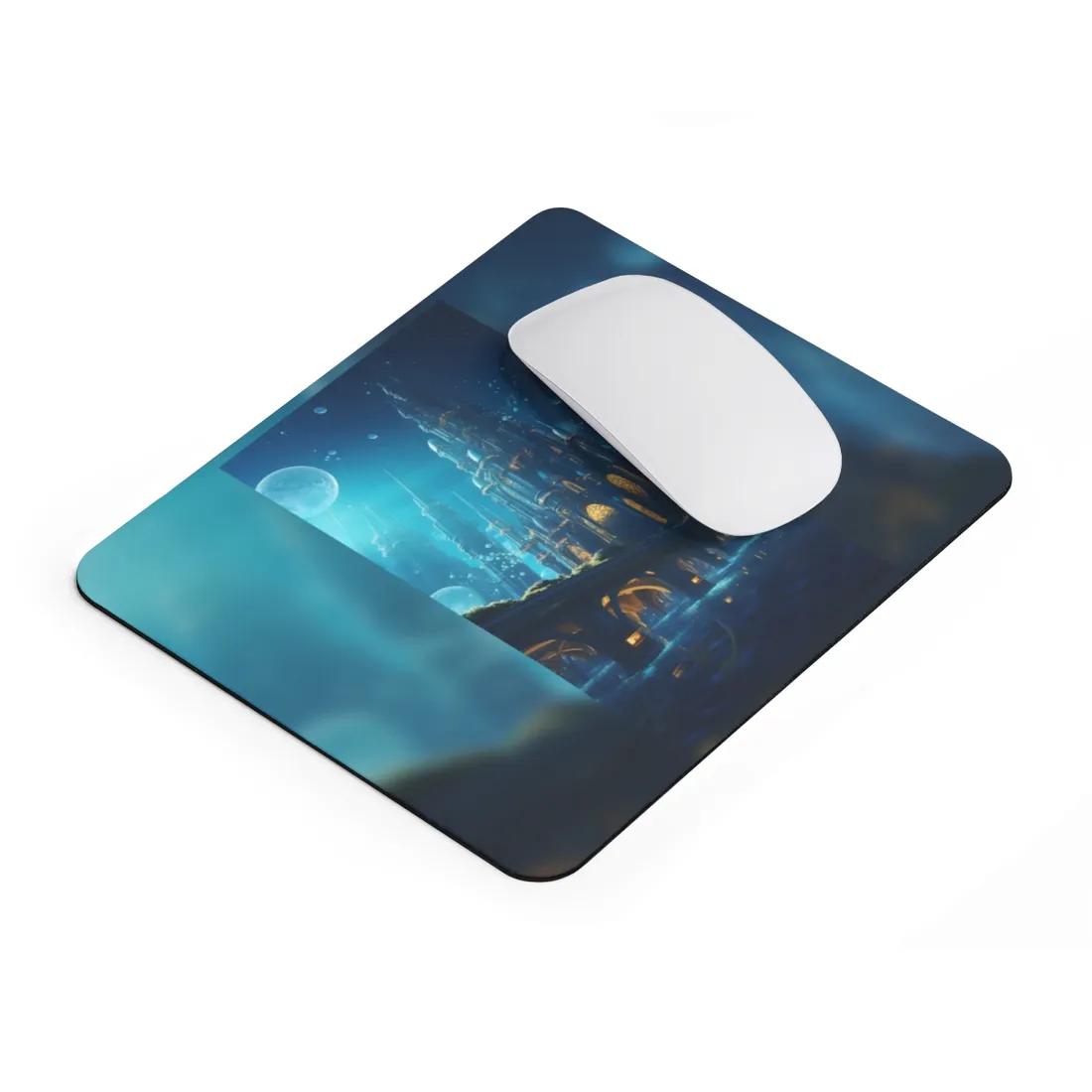 Futuristic Underwater City: Close-Up - Mouse Pad