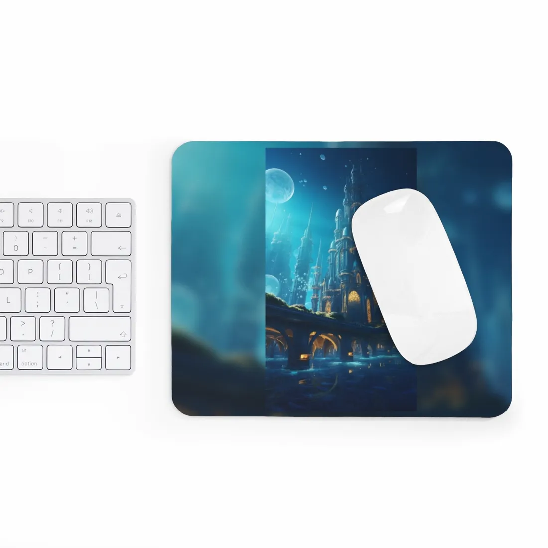 Futuristic Underwater City: Close-Up - Mouse Pad