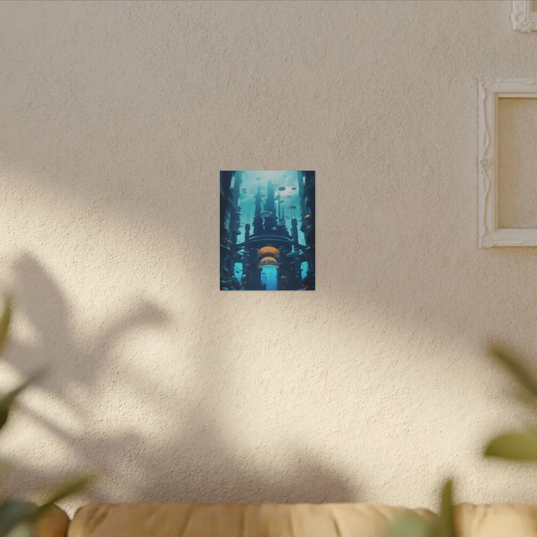 Futuristic Underwater Metropolis: Glass Cityscape - Canvas