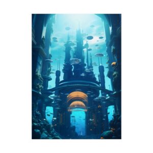 Underwater City Archway Poster