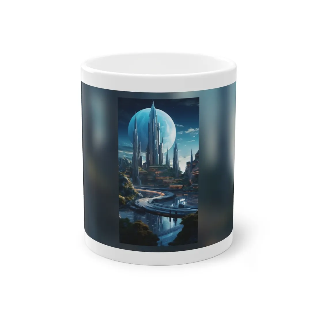 Futuristic Utopia: A Vision of Perfect yet Oppressed Society - Mug