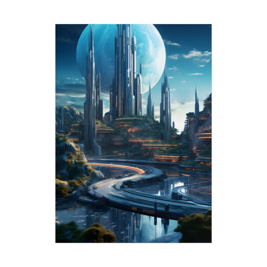 Futuristic Utopia: A Vision of Perfect yet Oppressed Society - Poster