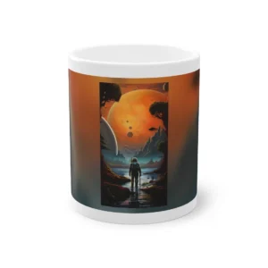 Astronaut on Alien Shoreline Mug