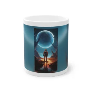 Astronaut Facing Blue Planet Mug