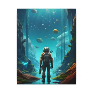 Glowing Undersea Cavern Canvas Print