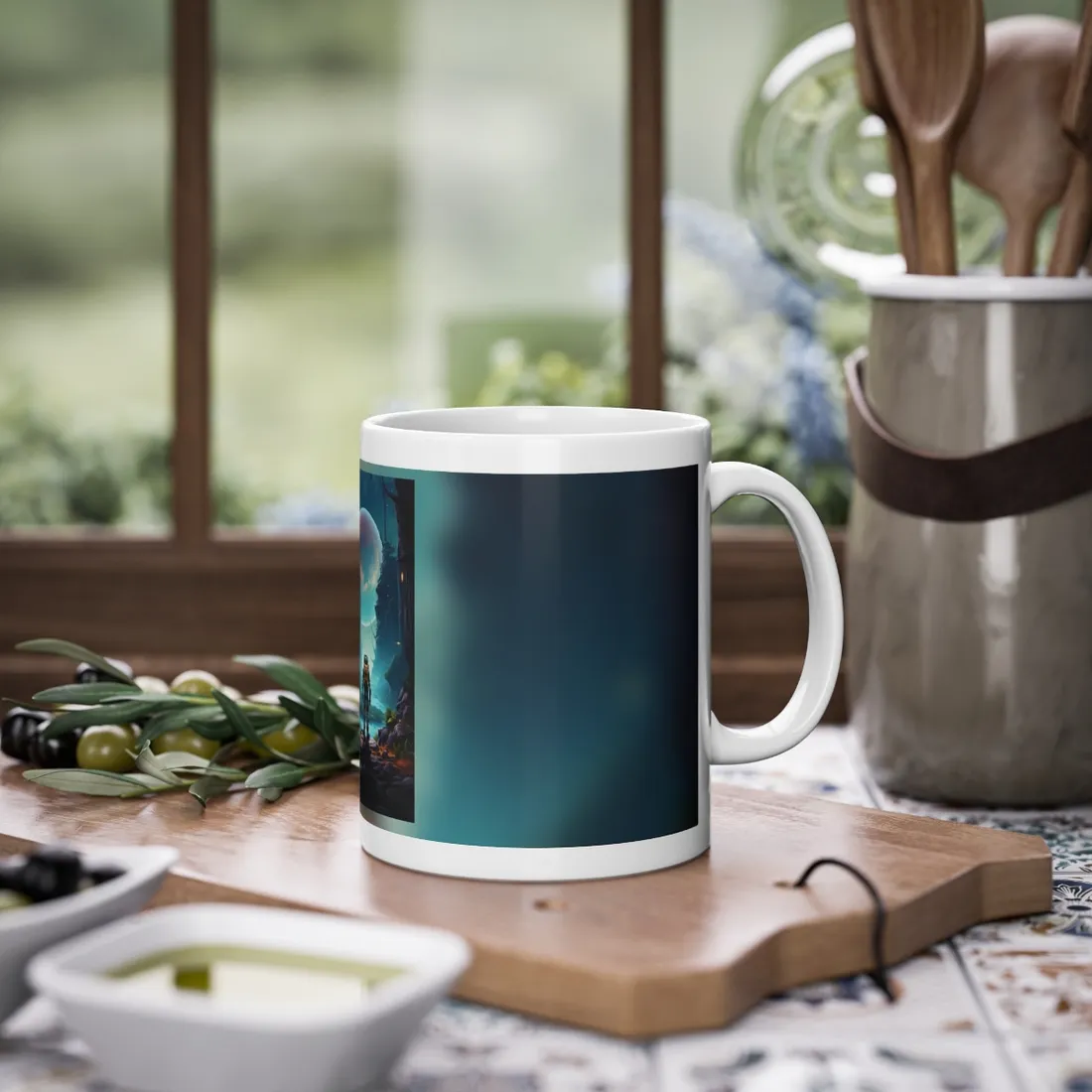 Futuristic Wilderness Explorer: Solo Sci-Fi Adventure - Mug