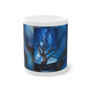 Bare Tree Under Milky Way Mug