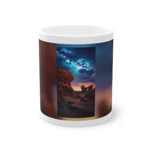 Hoodoos Under Starry Sky Mug