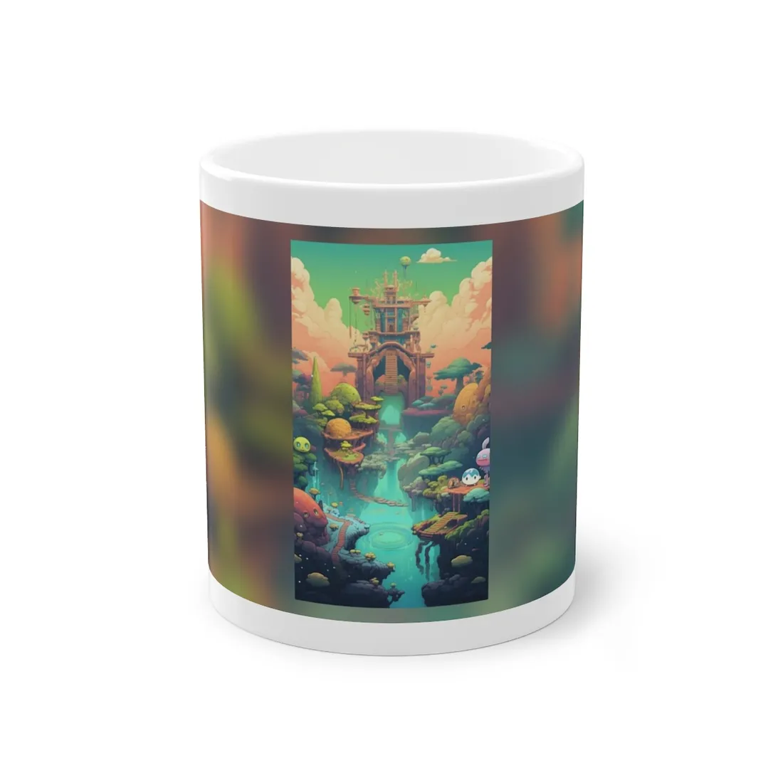 Gamified Pixel Pets: Colorful Cyber Companions - Mug