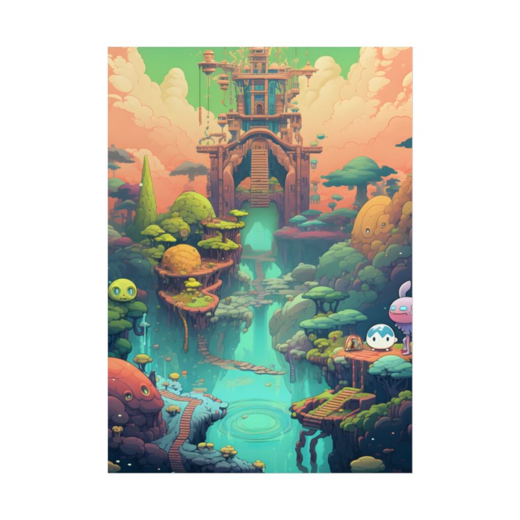 Gamified Pixel Pets: Colorful Cyber Companions - Poster