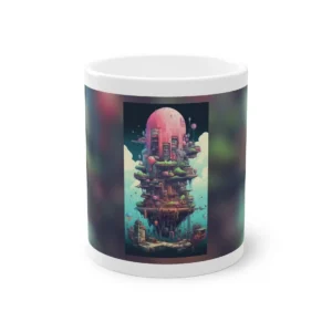 Floating Pink Dome City Mug
