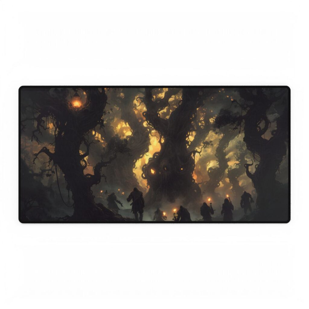 Gathering Amidst Sunset Beauty - Desk Mat
