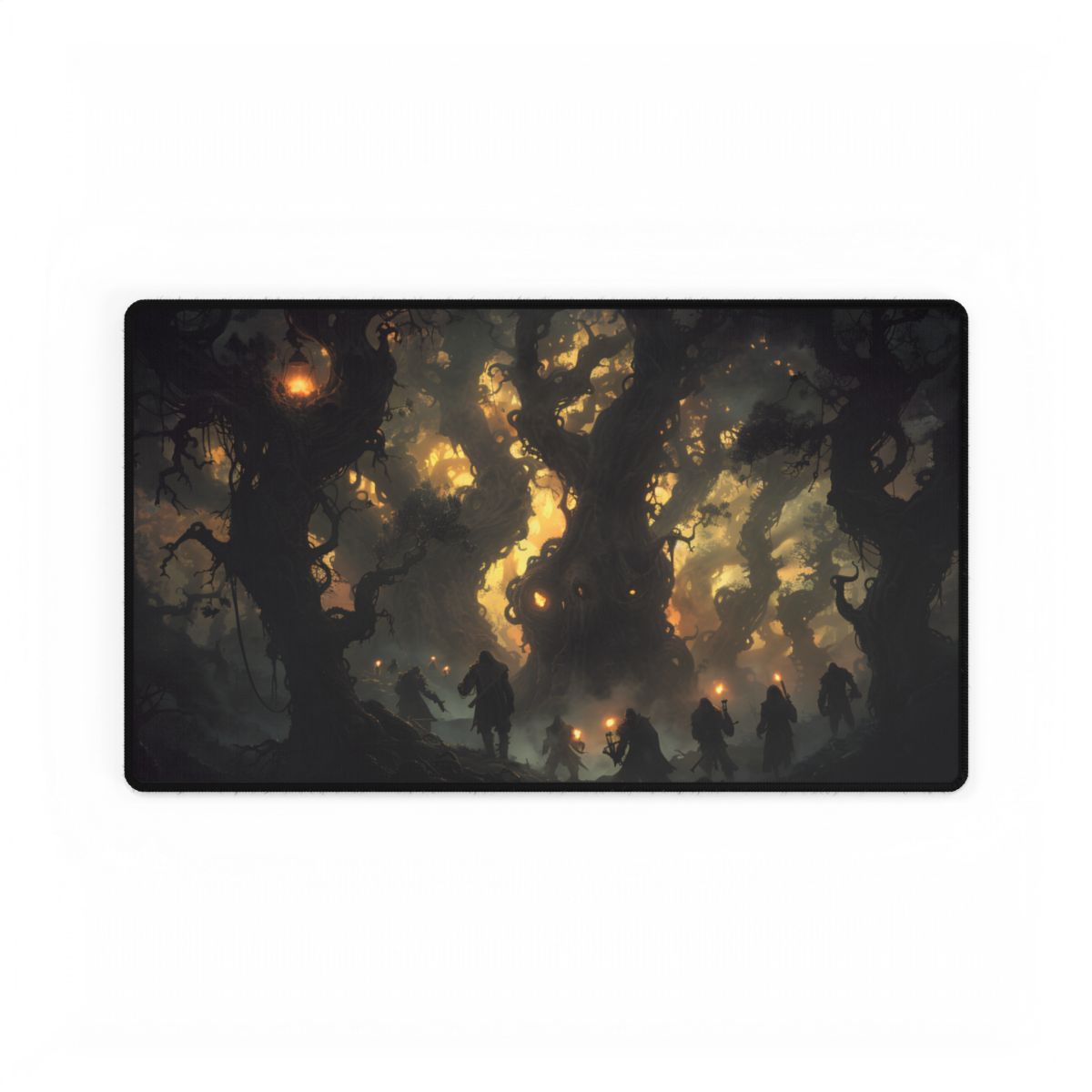 Gathering Amidst Sunset Beauty - Desk Mat