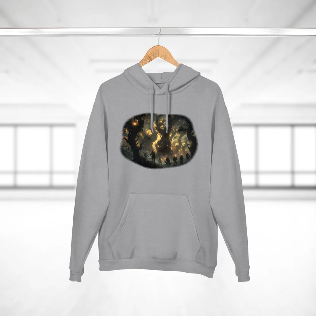 Gathering Amidst Sunset Beauty - Hoodie (Heather Grey)