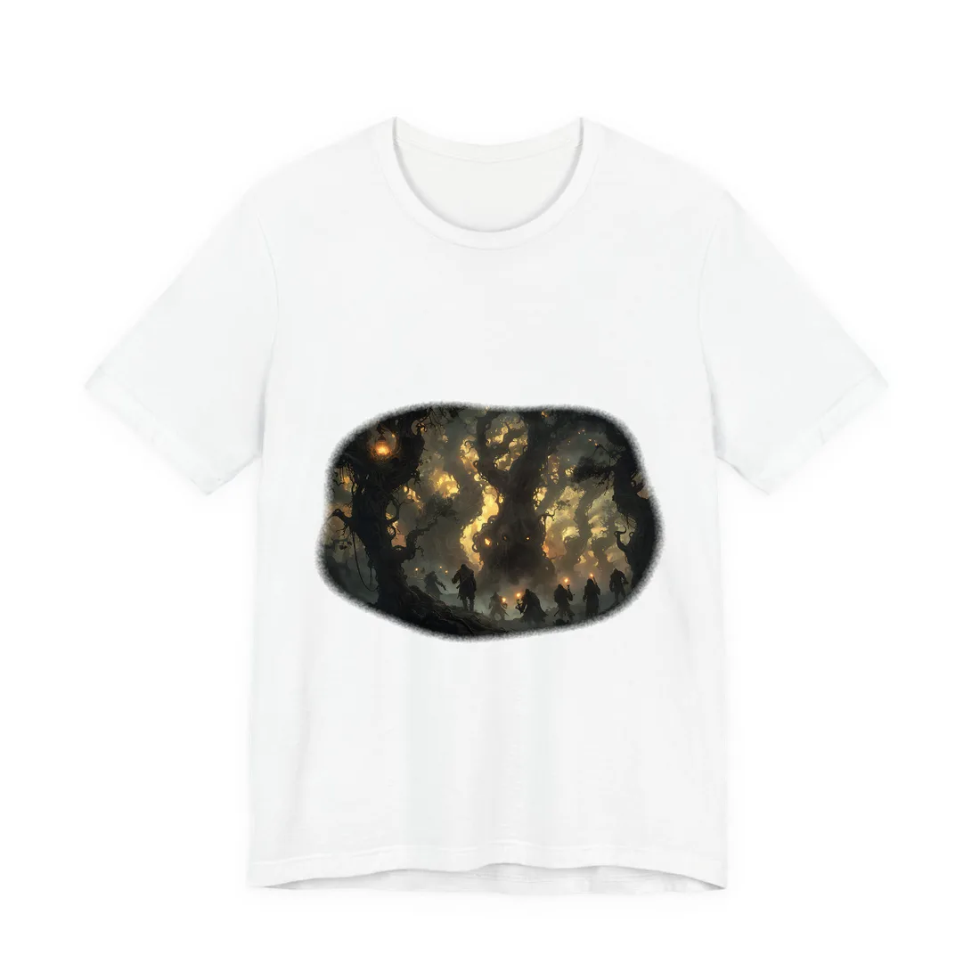Gathering Amidst Sunset Beauty - T-Shirt (White)