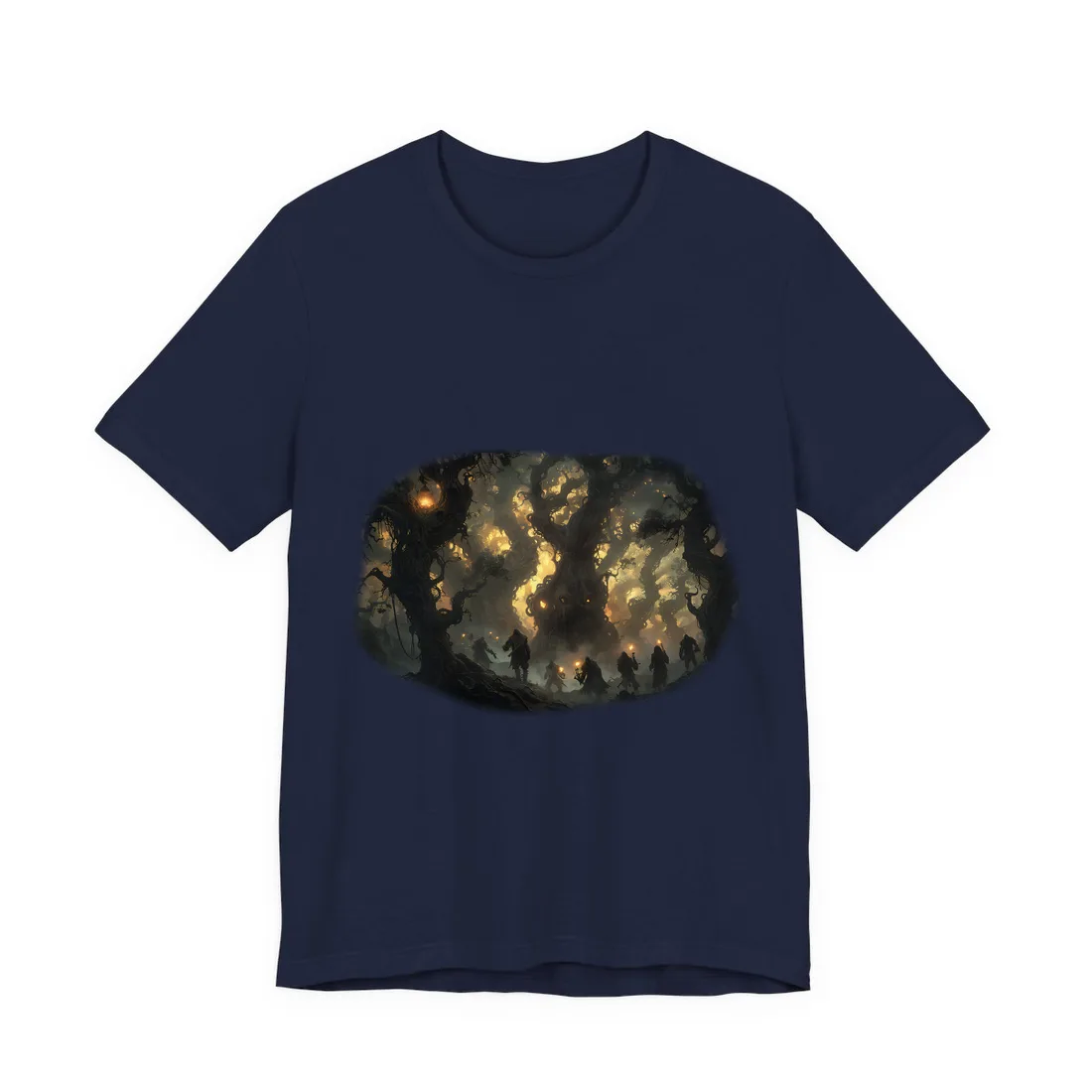 Gathering Amidst Sunset Beauty - T-Shirt (Navy)