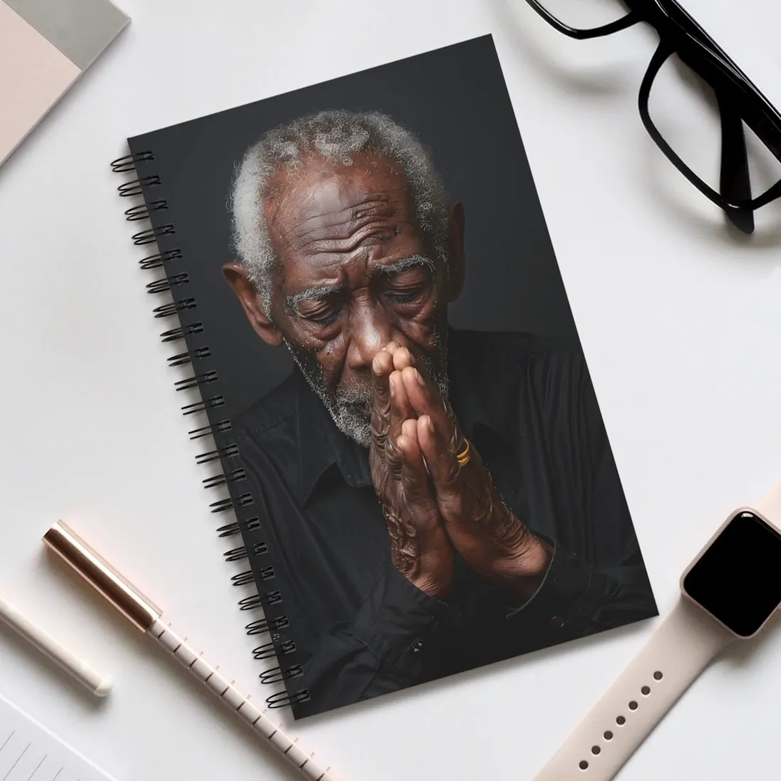 Gentle Hands: A Heartwarming Portrait of Aging - Spiral Notebook
