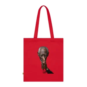 Elderly Man Praying Hands Tote Bag