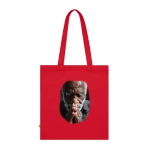 Elderly Man Praying Tote Bag