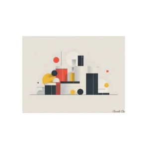 Geometric Still Life Metal Poster