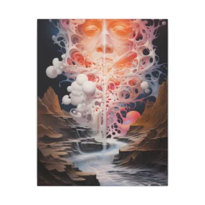 Glowing Face Canyon Stream Canvas Print