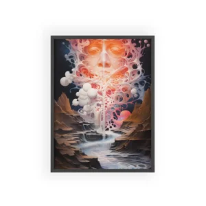 Glowing Face Canyon Stream Framed Poster