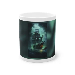 Ghost Ship on Dark Sea Mug