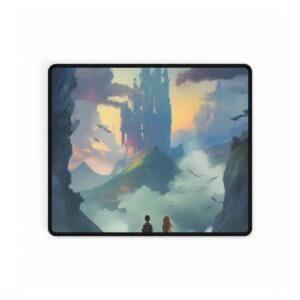 Children Overlooking a Castle Desk Mat
