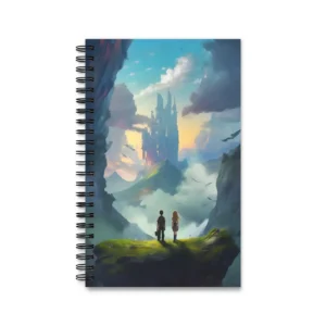 Children Overlooking a Castle Spiral Notebook