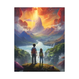 Gazing into the Valley Canvas Print