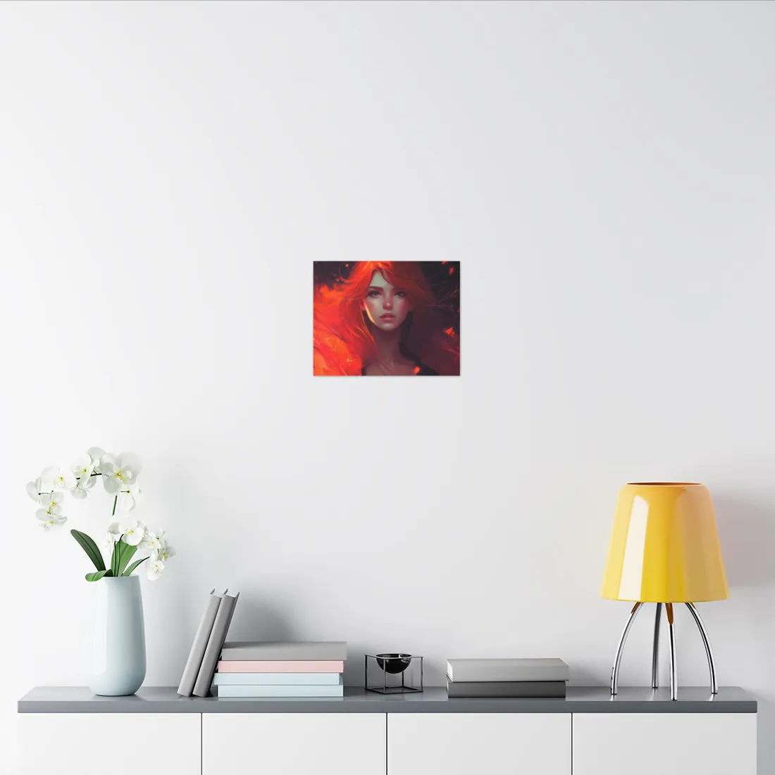 Glowing Female Portrait: Close-Up - Canvas