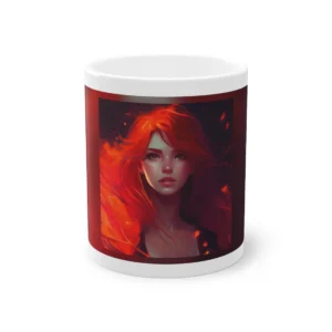 Woman with Fiery Hair Mug