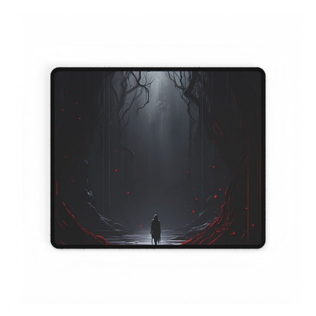Golden Textured Object: Close-up Curiosity Photography - Desk Mat