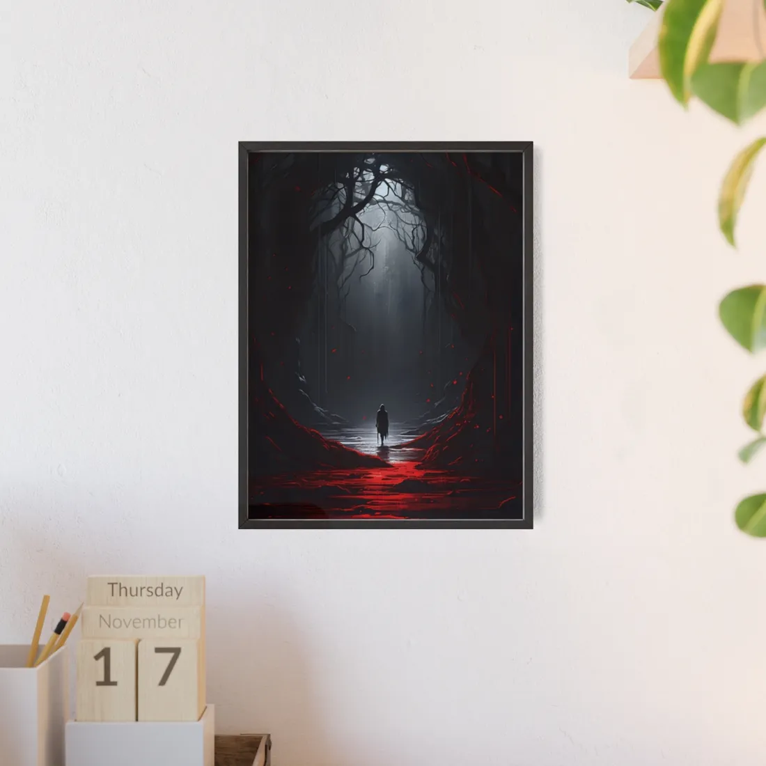 Golden Textured Object: Close-up Curiosity Photography - Framed Poster