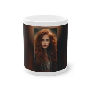 Woman with Long Auburn Hair Mug