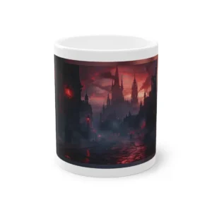 Gothic City Street at Dusk Mug